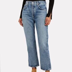 Agolde Light Blue Straight Leg Jeans